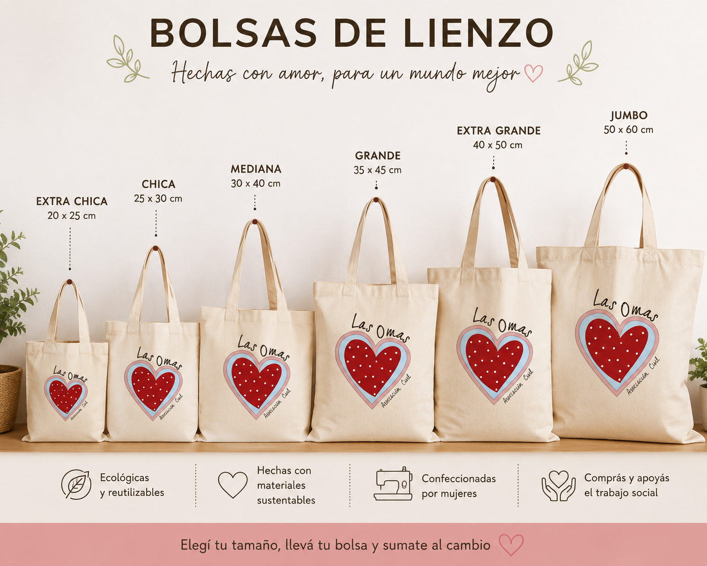 Bolsas de lienzo - Las Omas - Imagen 2
